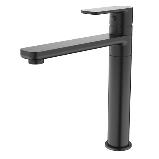 Caroma Black Luna Sink Mixer - Lead Free Brass - 50mm x 260mm x 231mm - Black - Easy Clean Aerator