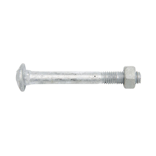 Zenith M8 x 70mm Hot Dipped Galvanised Cup Head Bolt and Nut Each - Auzzistore