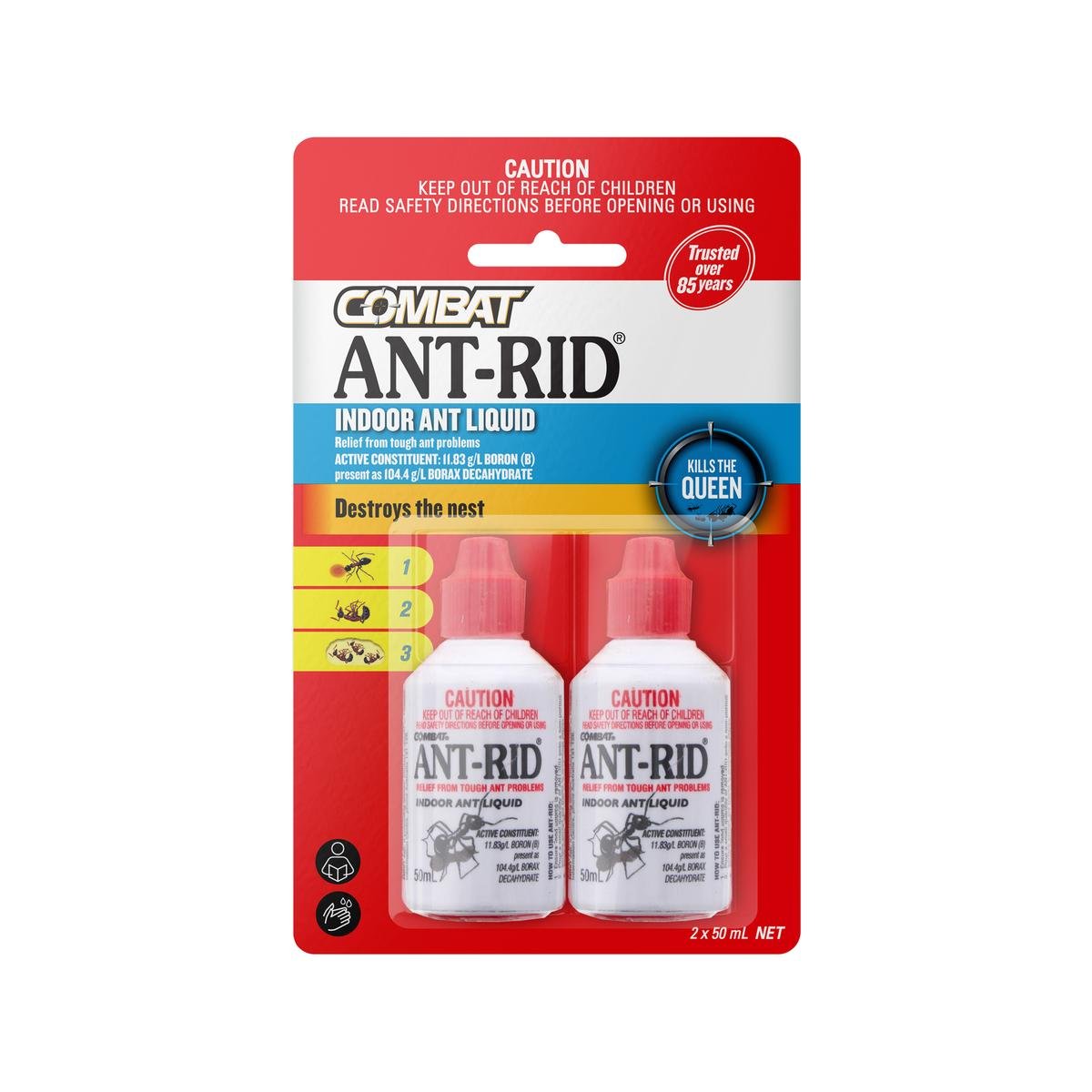 Ant Rid Block Ant Rid 50ml Insecticide 2 Pack - Honey Borax - Long-Term Control ...