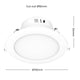 Arlec 9W Dimmable LED Downlight 92mm Tri Colour 2 Pack - Easy Installation