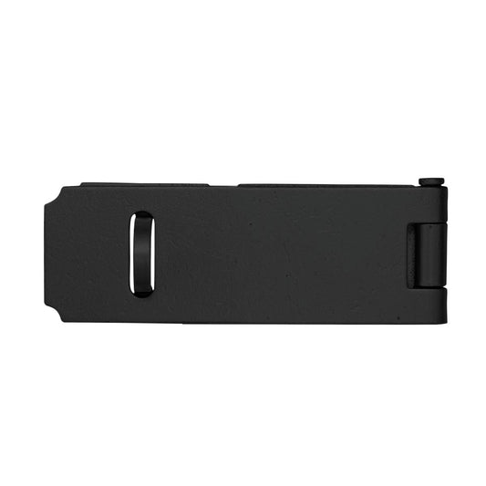 Pinnacle Hasp and Staple - 90mm - Steel - Matte Black - Auzzistore