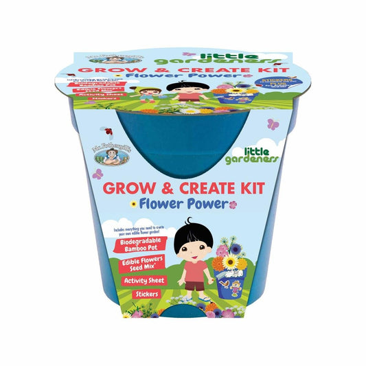 Mr Fothergill Flower Power Grow Kit 140mm Edible Flowers Fun - Auzzistore