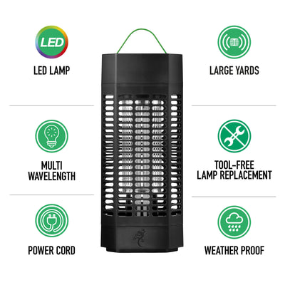 Gecko Large LED Zapper - 40m Coverage - Durable Weatherproof Design