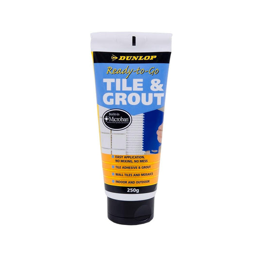 Dunlop 250g White Ready-to-Go Tile Adhesive - Easy Application - Smooth Finish