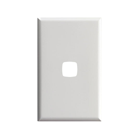 HPM Excel Cover Plate - 73mm x 117mm - Plastic - Matt White