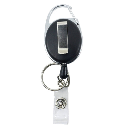 Key Essentials Retractable Lanyard Carabiner - Compact - Heavy-Duty Cord - 34mm x 109mm x 15mm – view 2