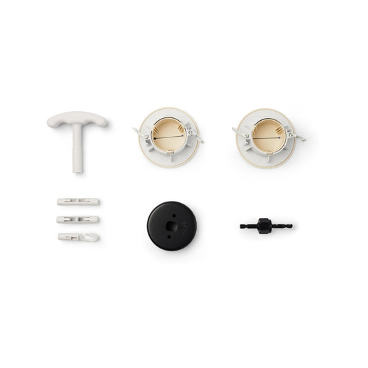 Wiremold In Wall HDMI Grommet Kit - 2 Pack - 140mm x 45mm - White - Cable Management