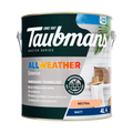 Taubmans 4L Neutral Matt All Weather Exterior Paint - Water Based - Mould Resistant