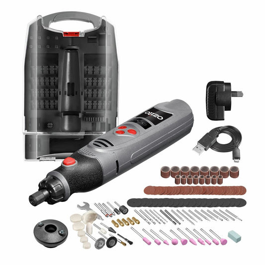 Ozito 3.6V Lithium Ion Cordless Rotary Tool - 118 Piece Accessory Kit - Compact - Variable Speed - Auzzistore