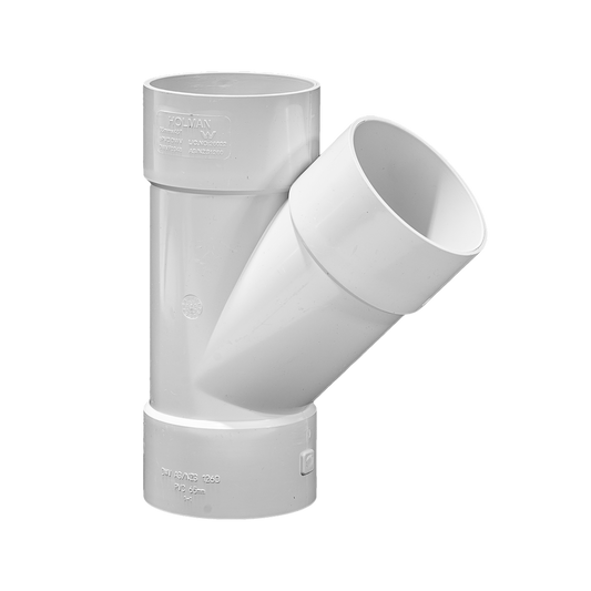 Holman 65mm PVC DWV Plain Junction 45° Female-Female Connection - Auzzistore