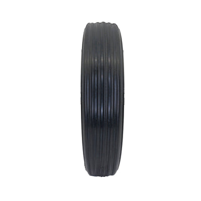 Move It 200mm Black Rubber Tyre with White Plastic Centre - 30kg Load Capacity