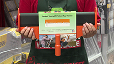 Ladder's Little Helper Safety Device - Lightweight UV Polypropylene - Safe Use