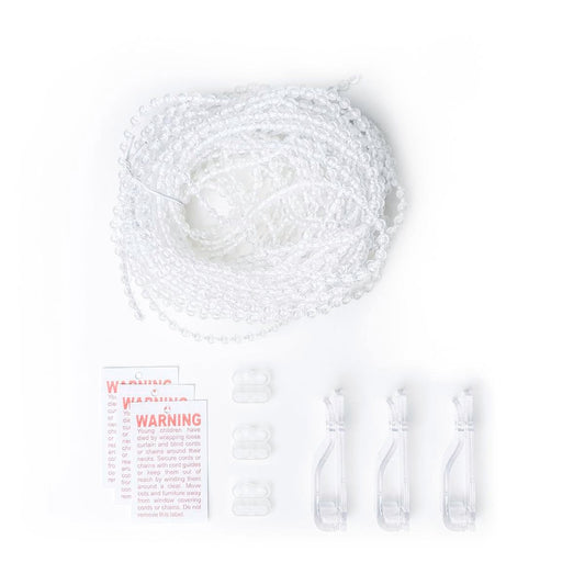 Windoware 10m Roller Blind Chain Replacement Kit - White - 1 Pack