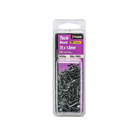 Paslode Blued Tack 15mm 1.6mm Zinc Plated 180 Pack - Auzzistore