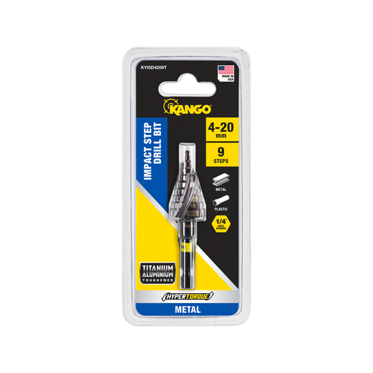 Kango 4 20mm 9 Step Impact Step Drill Bit - Precision Drilling in Metal