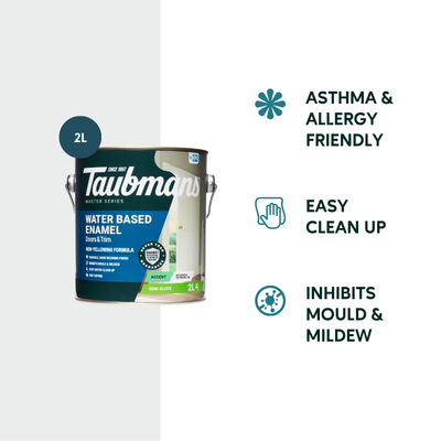 Taubmans 2L Accent Semi Gloss Water Based Enamel Paint - 2L - Non-Yellowing Finish
