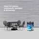 White Knight Ultra Pave 1L Quick Dry Concrete Paint - White - 1L - Durable Satin Finish