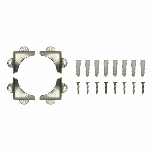 Everhang Mirror Mounting Corner Set 11kg Steel Secure Hold - Auzzistore