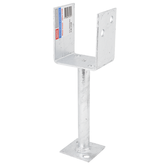 Pryda Full Stirrup Post Anchor 200x90mm M10 - Galvanised Steel - Durable - Auzzistore