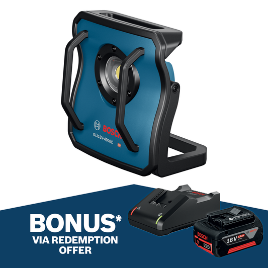 Bosch 18V Worklight - 4000lm - Metal - Bluetooth Control - Auzzistore