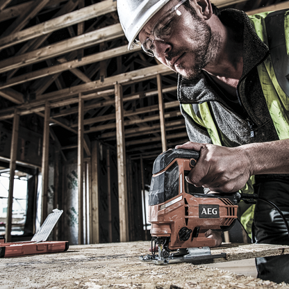 AEG 700W Variable Speed Jigsaw - 20mm Cut Depth - Plastic Metal Rubber