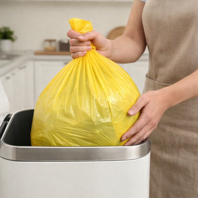 Grunt 27L Lemon Scented Kitchen Tidy Bags 50 Pack HDPE Strong Durable