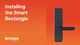 Lemaar Black Rectangle Latch Smart Lock - 5 Entry Functions - 67mm x 270mm