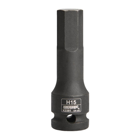 Kincrome 15mm Hex Impact Socket 1/2 Drive Cr-Mo Rust Resistant - Auzzistore