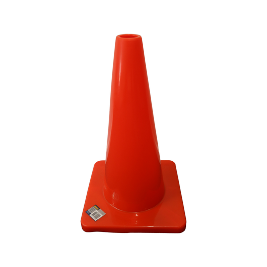 Syneco 460mm PVC Safety Cone - High-Visibility Orange - Lightweight - UV Stabilised