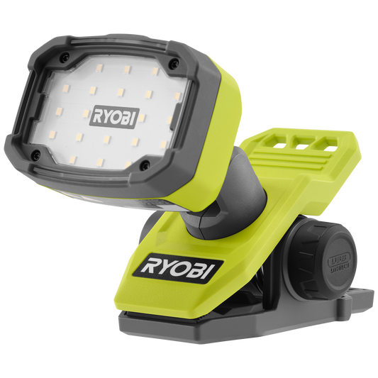 Ryobi USB Lithium Magnetic Clamp Light 2Ah Kit - 1000 Lumens - IP54
