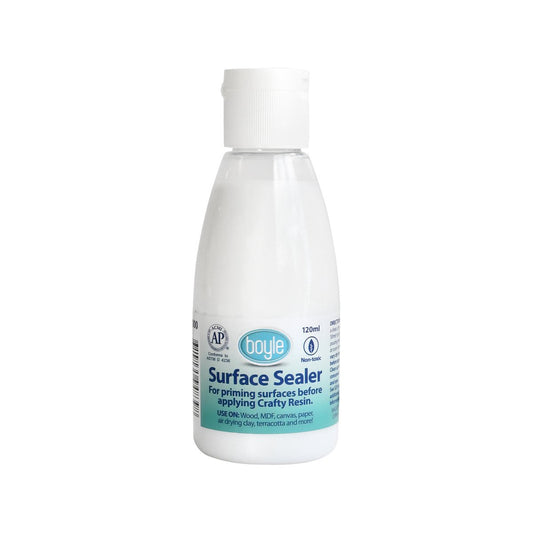 Boyle 120ml Resin Surface Sealer - Priming for Wood, MDF, Canvas