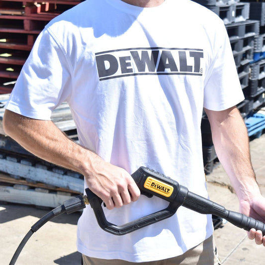 DEWALT Oxide White Crew Neck Shirt XXL - Durable Cotton Blend - UPF 50+ – view 2