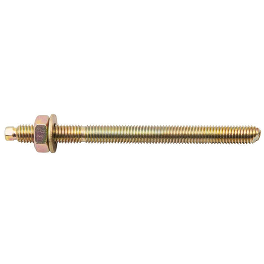Ramset M10 x 130mm Chemset Anchor Stud - Gold Passivated Zinc Plated - Auzzistore