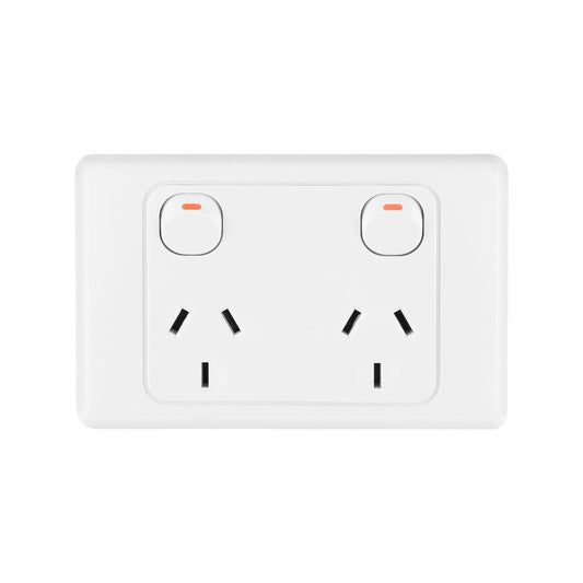 Deta Double Power Point - 10 Pack - 250V - Polycarbonate - Durable - Auzzistore