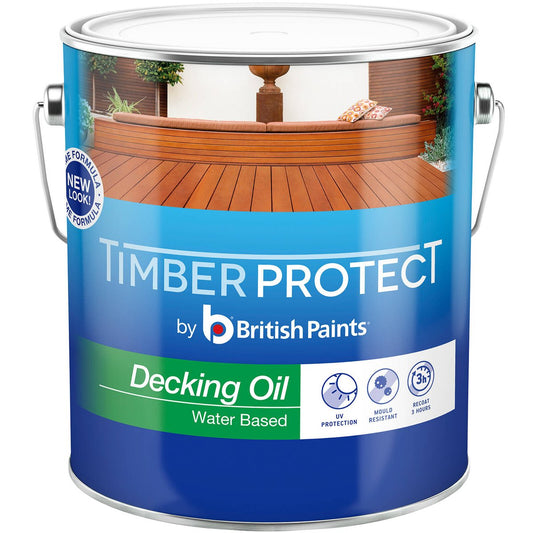 Timber Protect Decking Oil 4L Water Based UV Protection Easy Clean - Auzzistore