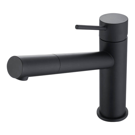 Mondella 35mm Matte Black Sink Mixer - Pin Lever - Lead-Free - WELS 4 Star