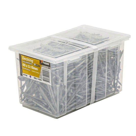 Paslode Galvanised Nails 65mm x 3.15mm 1100 Pack Heavy Duty - Auzzistore