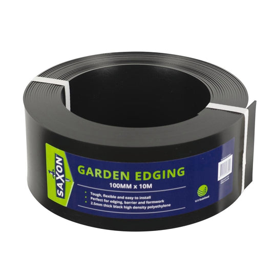 Saxon 100mm x 10m Black Garden Edge - Australian Made Garden Edging - Auzzistore