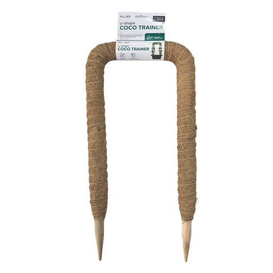 Pillar Natural U Shape Coco Trellis Stake 25 x 50cm - Vertical Plant Support
