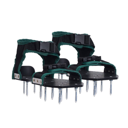 Cyclone Lawn Aerator Sandals - 1 Pair - 135mm x 300mm - Soil Aeration - Auzzistore