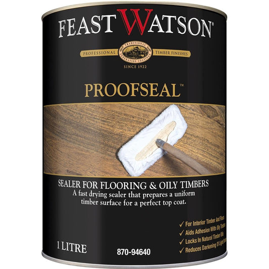 Feast Watson Proofseal 1L Oil Based Sealer Fast Drying Clear - Auzzistore