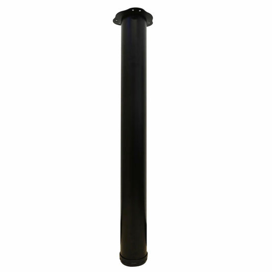 Adoored Black Round Adjustable Furniture Leg 76 x 710mm - 1 Pack - Auzzistore