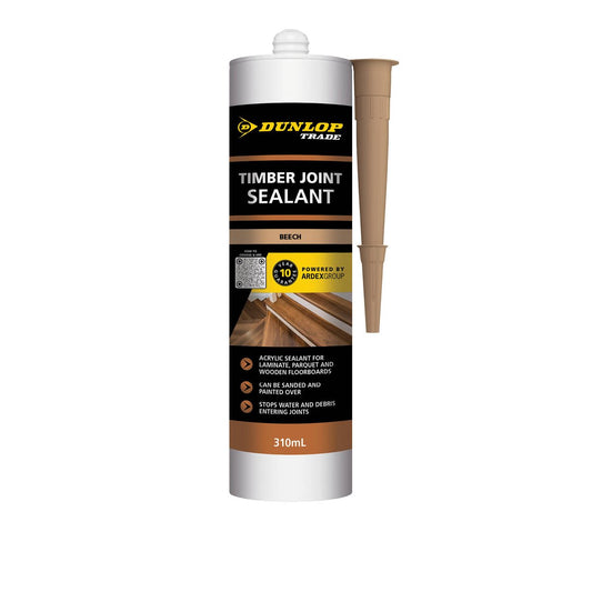 Dunlop Silicone Timber Joint Sealant 310ml Beech - Flexible & Durable