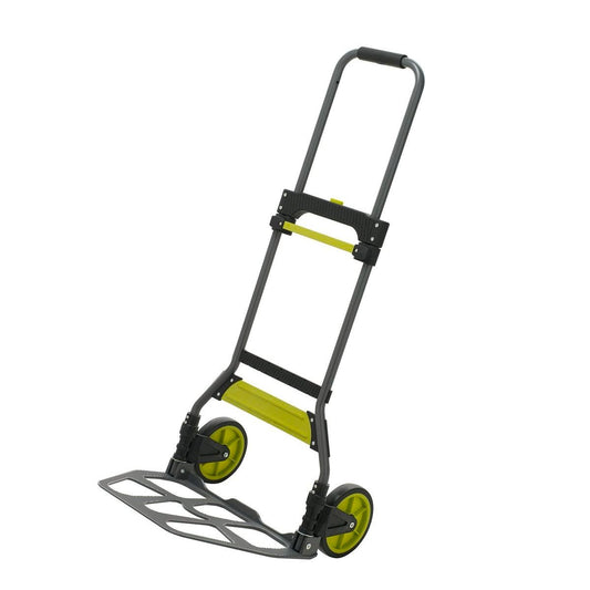 Toplift 100kg Folding Hand Trolley - Steel - 5.5kg - Compact Design - Auzzistore