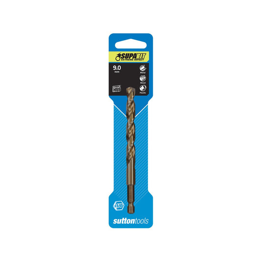 Sutton Tools 9mm Supabit Impact Drill Bit - HSS - Durable - Versatile - Auzzistore