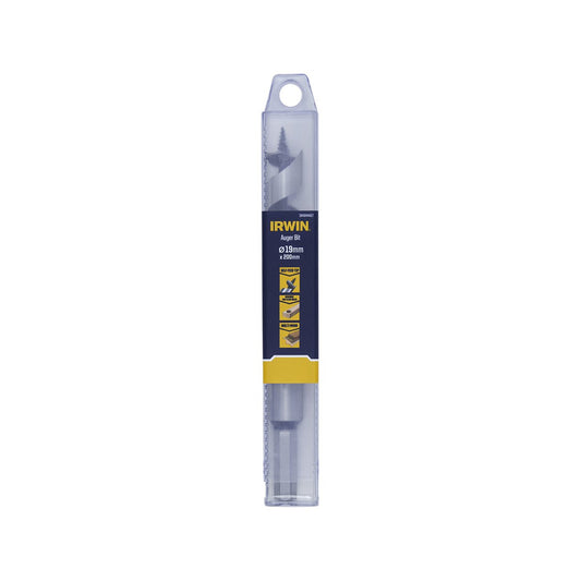 Irwin Auger Bit 19mm x 200mm - Durable Hardened Steel - Self-Pulling Thread – view 2 - Auzzistore