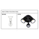 Brilliant Black Raptor III LED Twin Security Light 20W 1800 Lumens - Motion Sensor - Outdoor Use