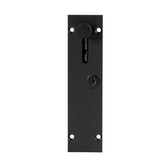 Delf 150mm Lockable Door Drop Bolt - Matte Black - Secure & Stylish – view 2 - Auzzistore