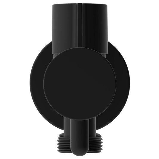 Evekare Matte Black Dual Hand Spray Holder & Shut Off Valve - 138mm x 76mm x 43mm - Aged Care & Independent Living – view 2