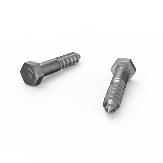 Zenith Hot Dip Galvanised Hex Head Coach Screws M12 x 65mm 12 Pack – view 2 - Auzzistore